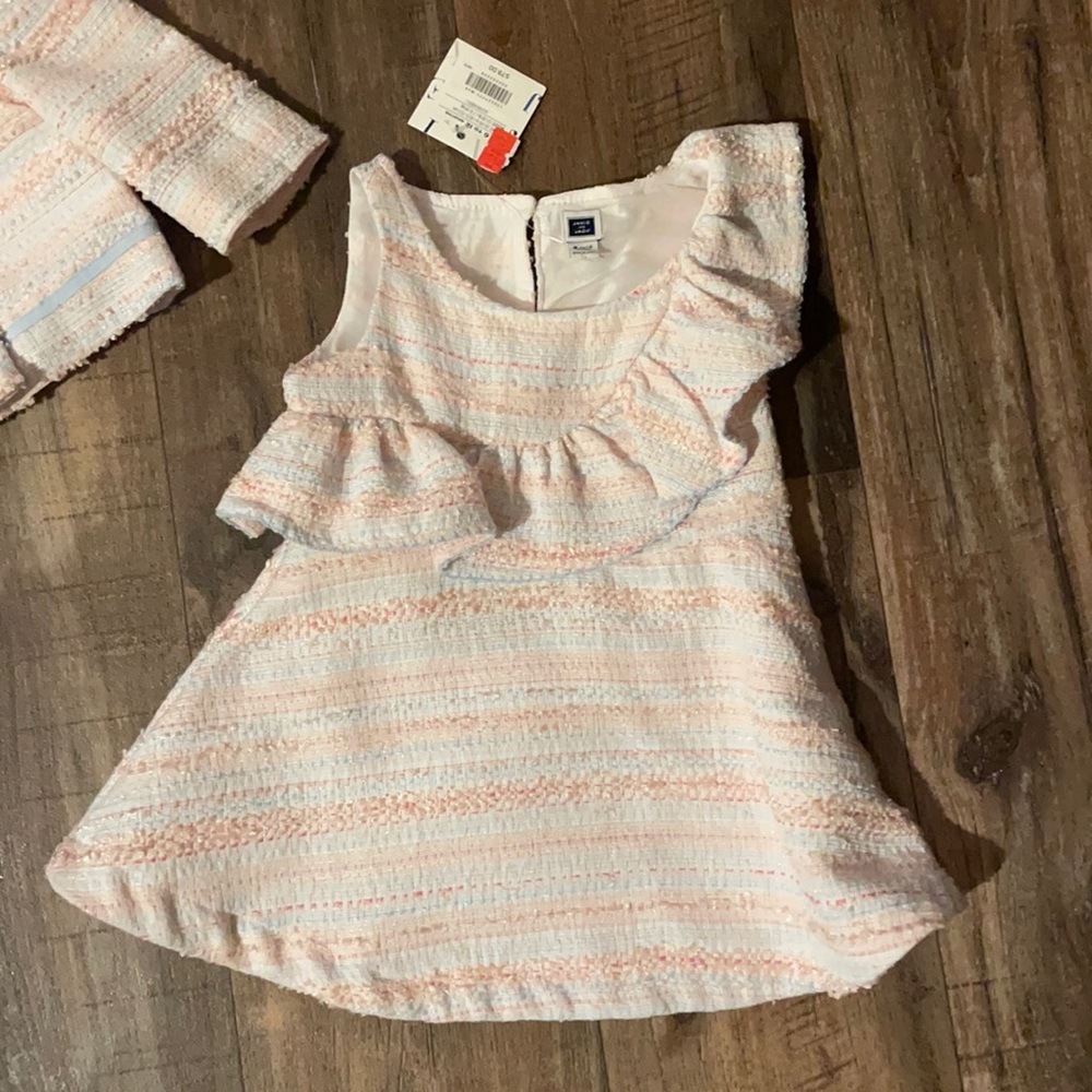 Janie & jack tweet dress with matching jacket